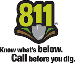 811 Know what’s below. | Call before you dig.